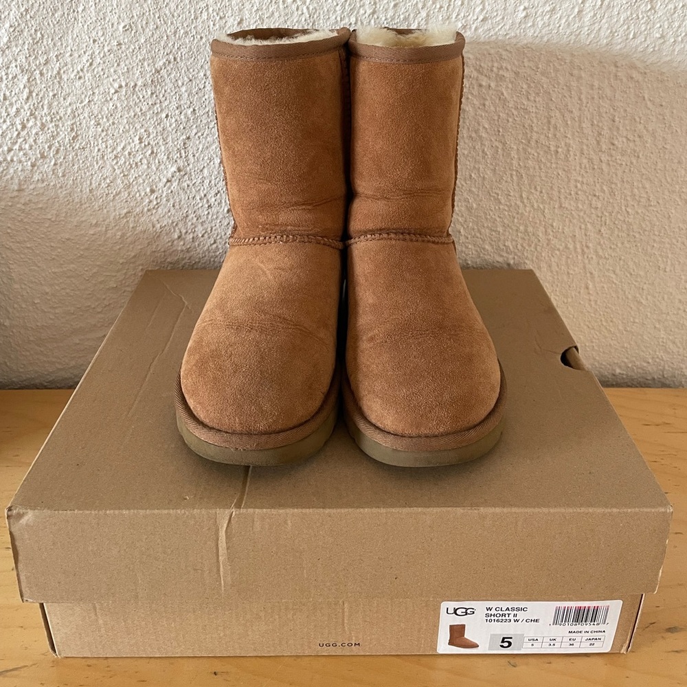 UGG Classic Short II in Chestnut - DIY “Water Resistant”
